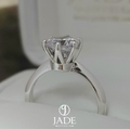 Anillo de compromiso Ana en plata ley