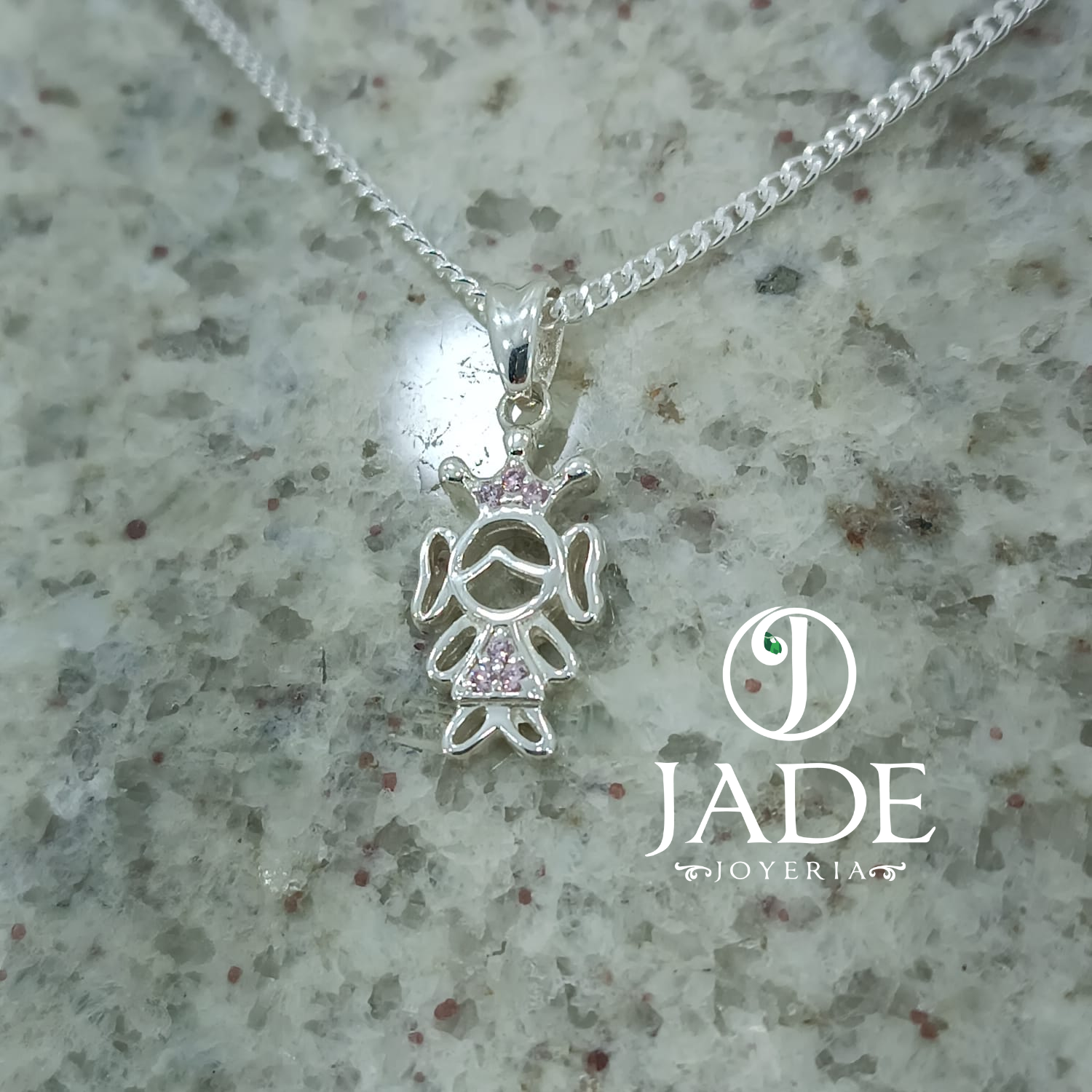 Dije niña princesa en plata ley