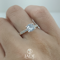 Anillo Ángela de compromiso en plata ley
