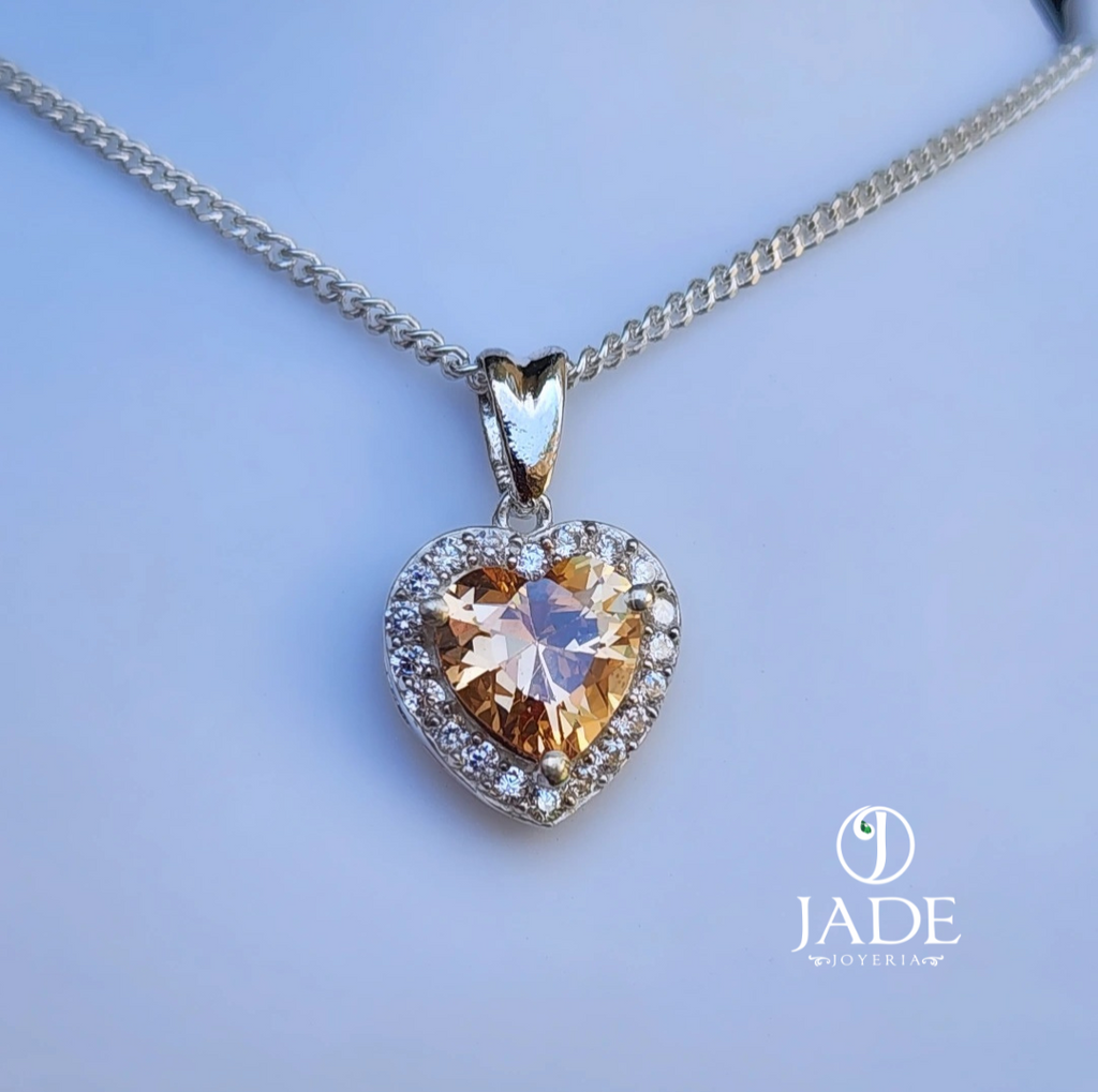 Dije Amor de Fuego en plata ley