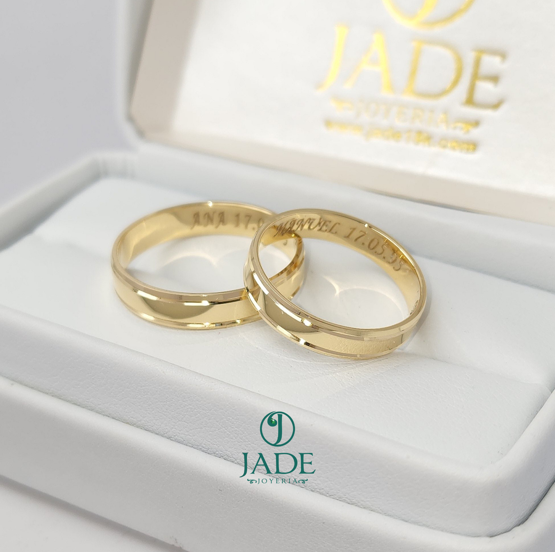 Aros Promesas encantadas de matrimonio