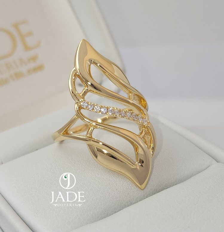 Anillo Circón Majestuoso en oro 18k – Jade18k (vista 3)