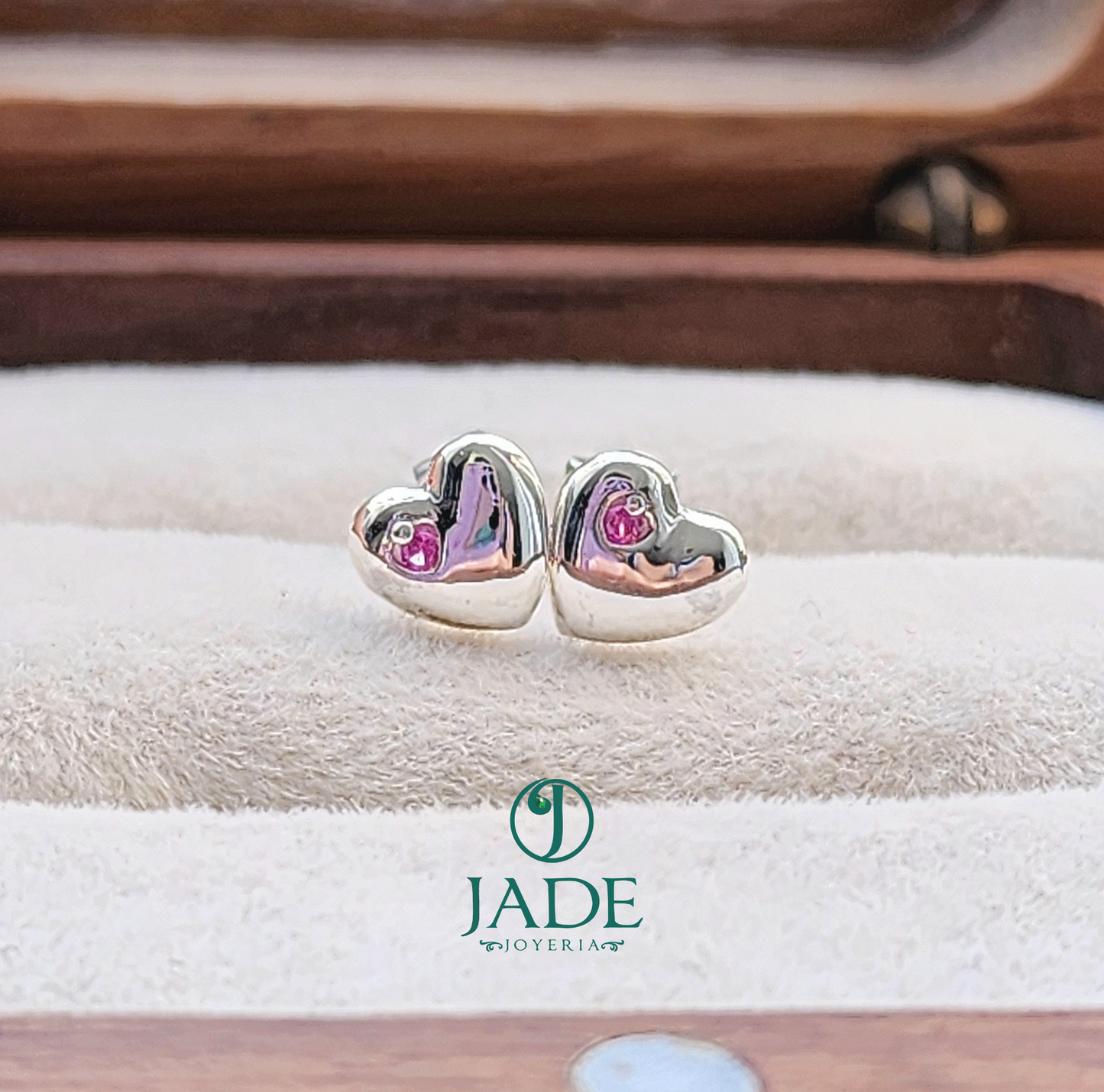 Aretes bebé love en plata ley