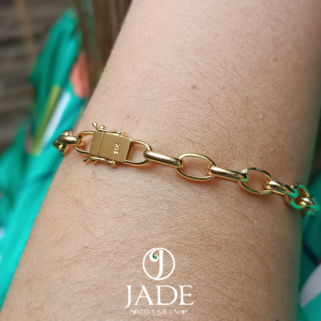 Pulsera de eslabones de cable