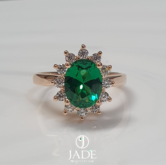 Anillo de Compromiso Celestial en oro 18k – Jade18k (vista 2)