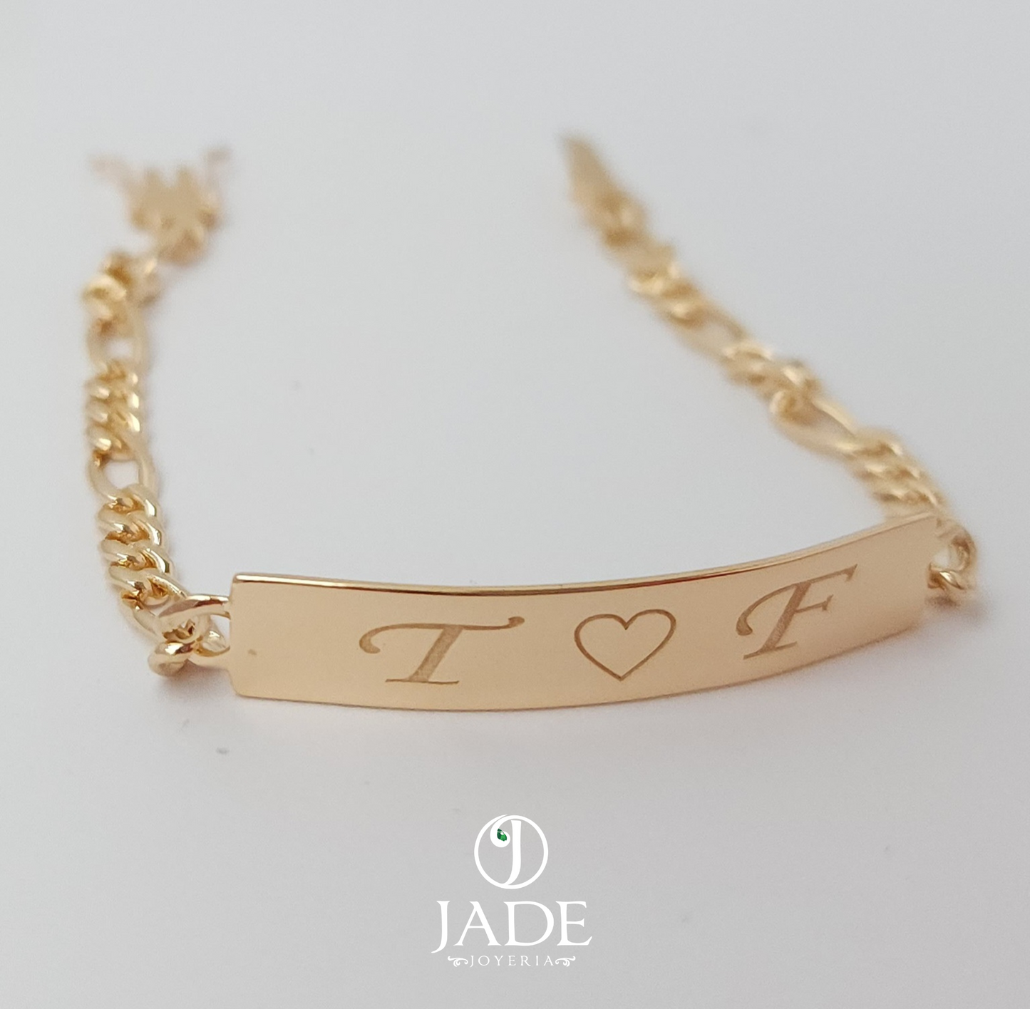 Esclava personalizada en oro 18k