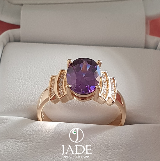 Anillo Axel en oro rosado 18k – Jade18k (vista 2)