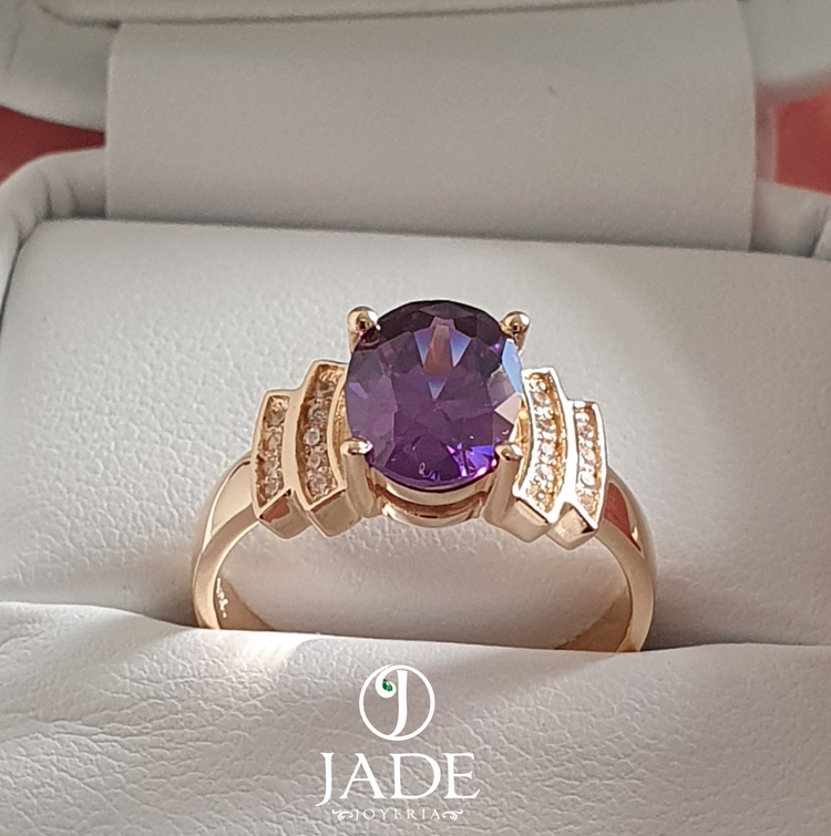 Anillo Axel en oro rosado 18k – Jade18k (vista 2)