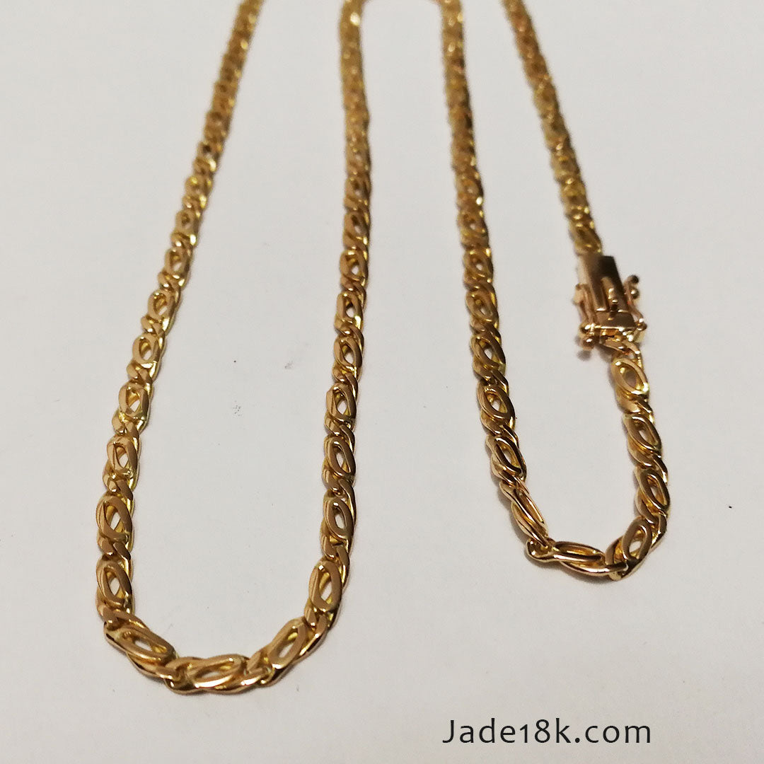 Cadena Mónaco Oro de 18k