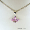 Dije Piedra Rosa Plata Ley
