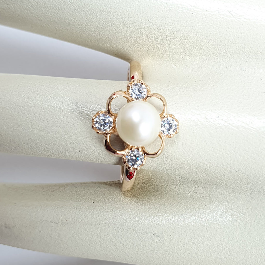 Anillo Minerva con Perla