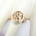 Anillo Letras Entrelazadas Oro de 18k