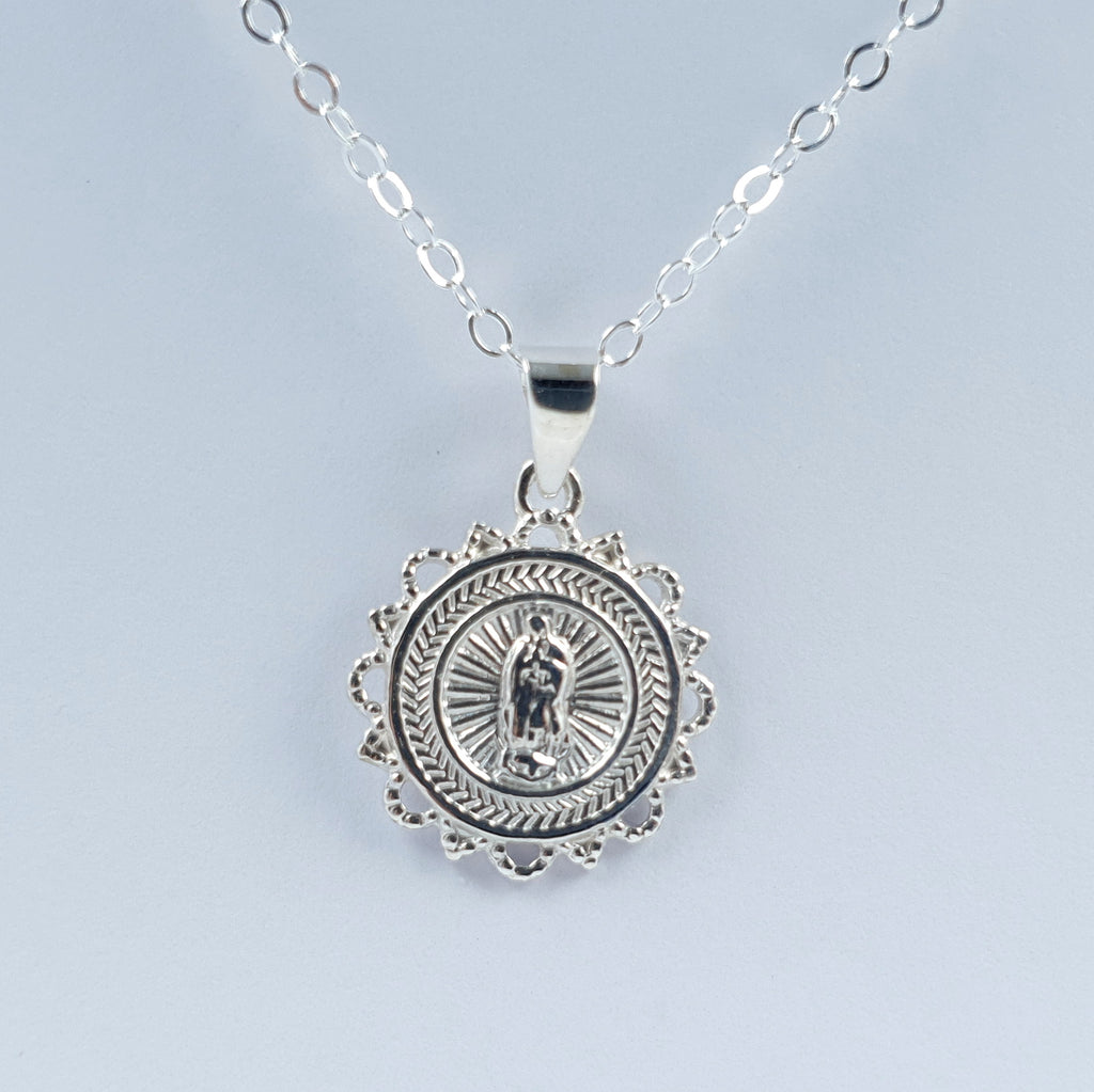 Dije Virgen Guadalupe Plata Ley