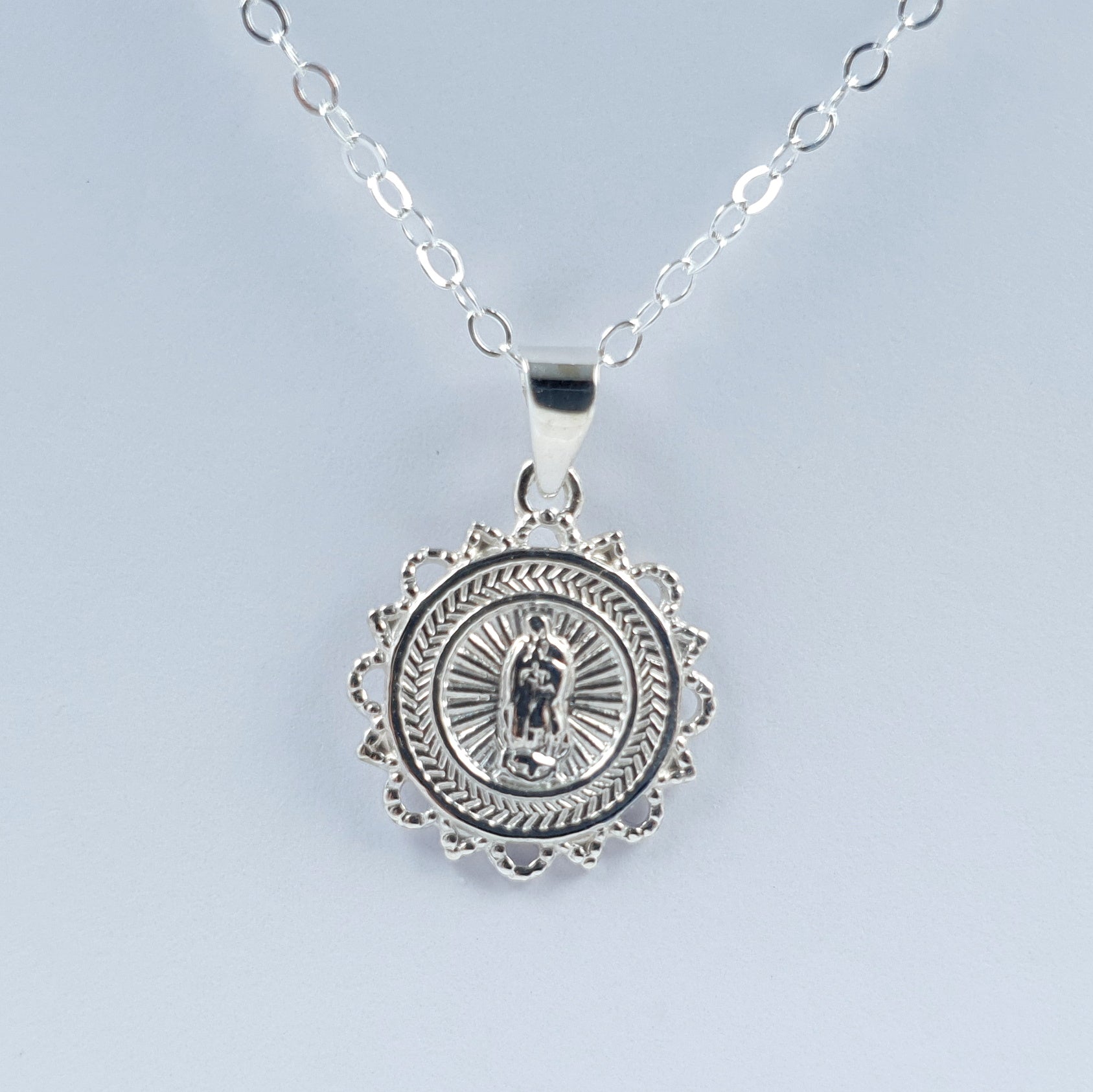 Dije Virgen Guadalupe Plata Ley