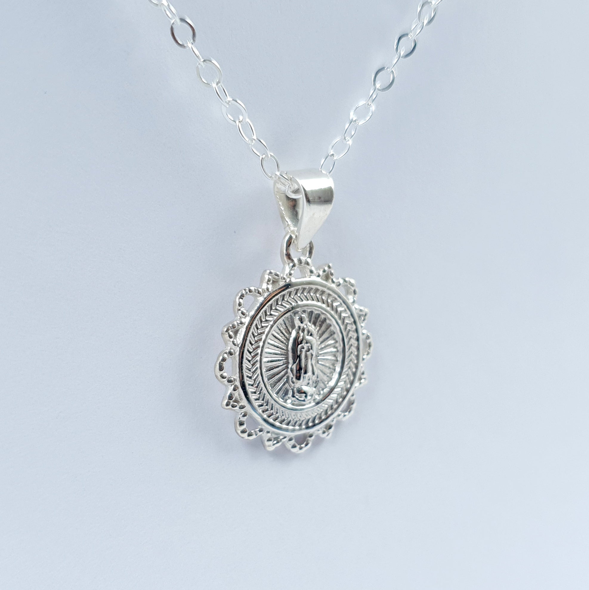 Dije Virgen Guadalupe Plata Ley