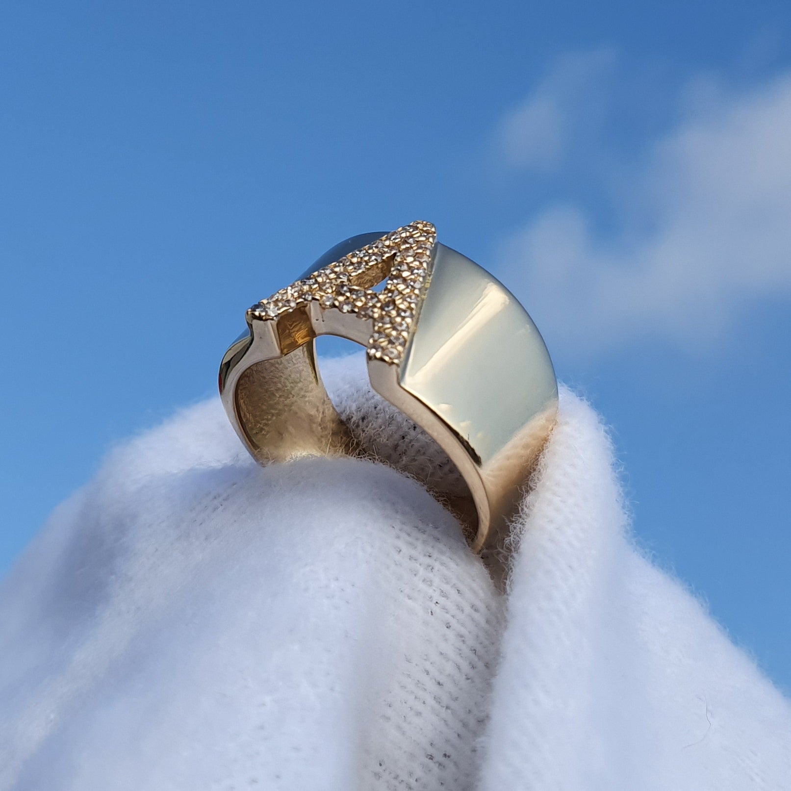 Anillo Bolichera con inicial