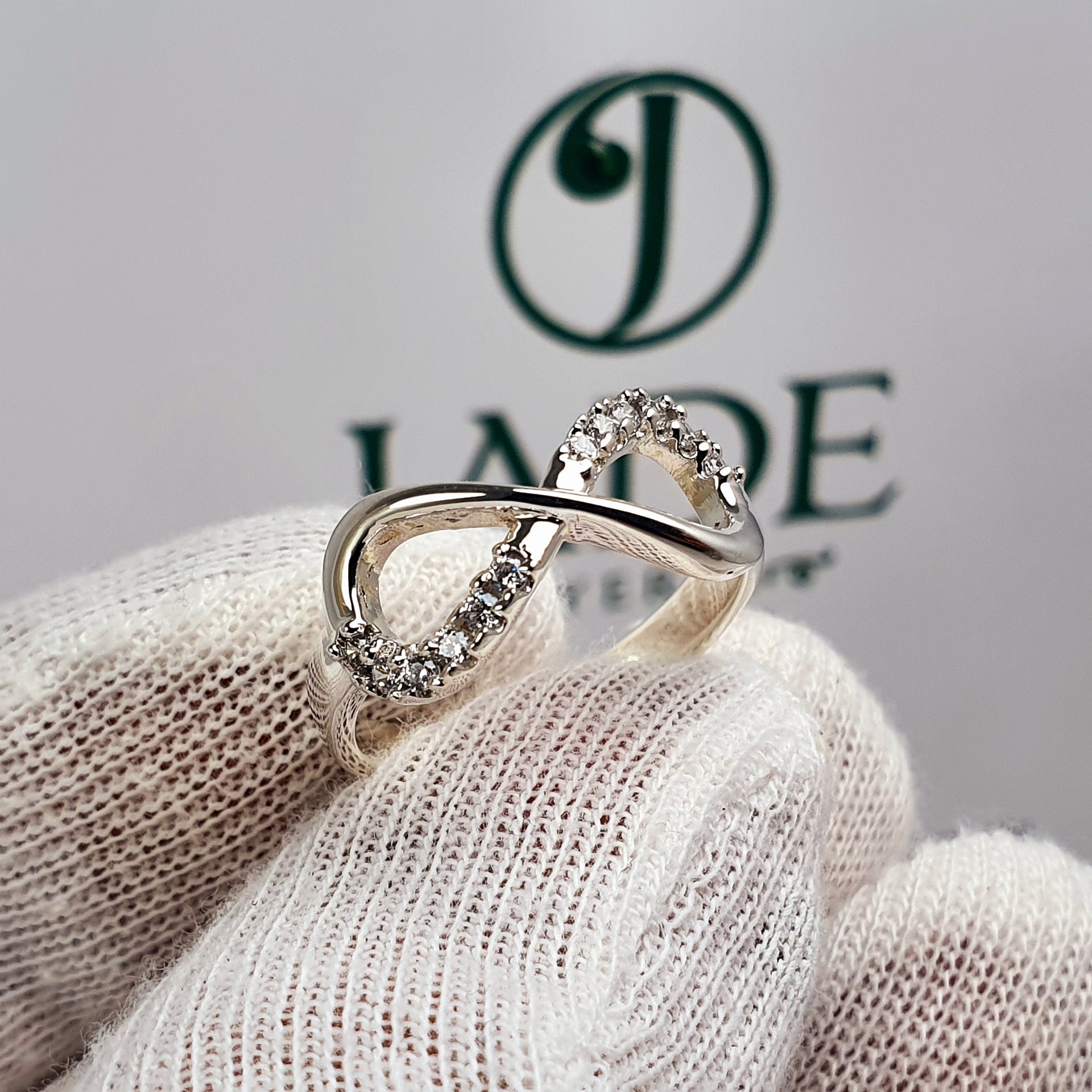Anillos Plata 925 Anillo Infinito Con Piedras Anillo De Plata 925 Diseño Del Infinito