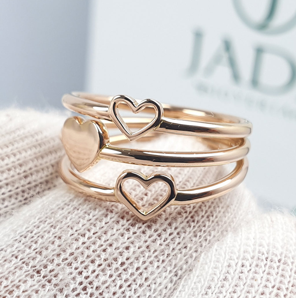 Anillo de Corazón Triple