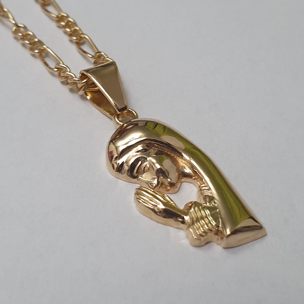 Dije de Virgen en oro 18k
