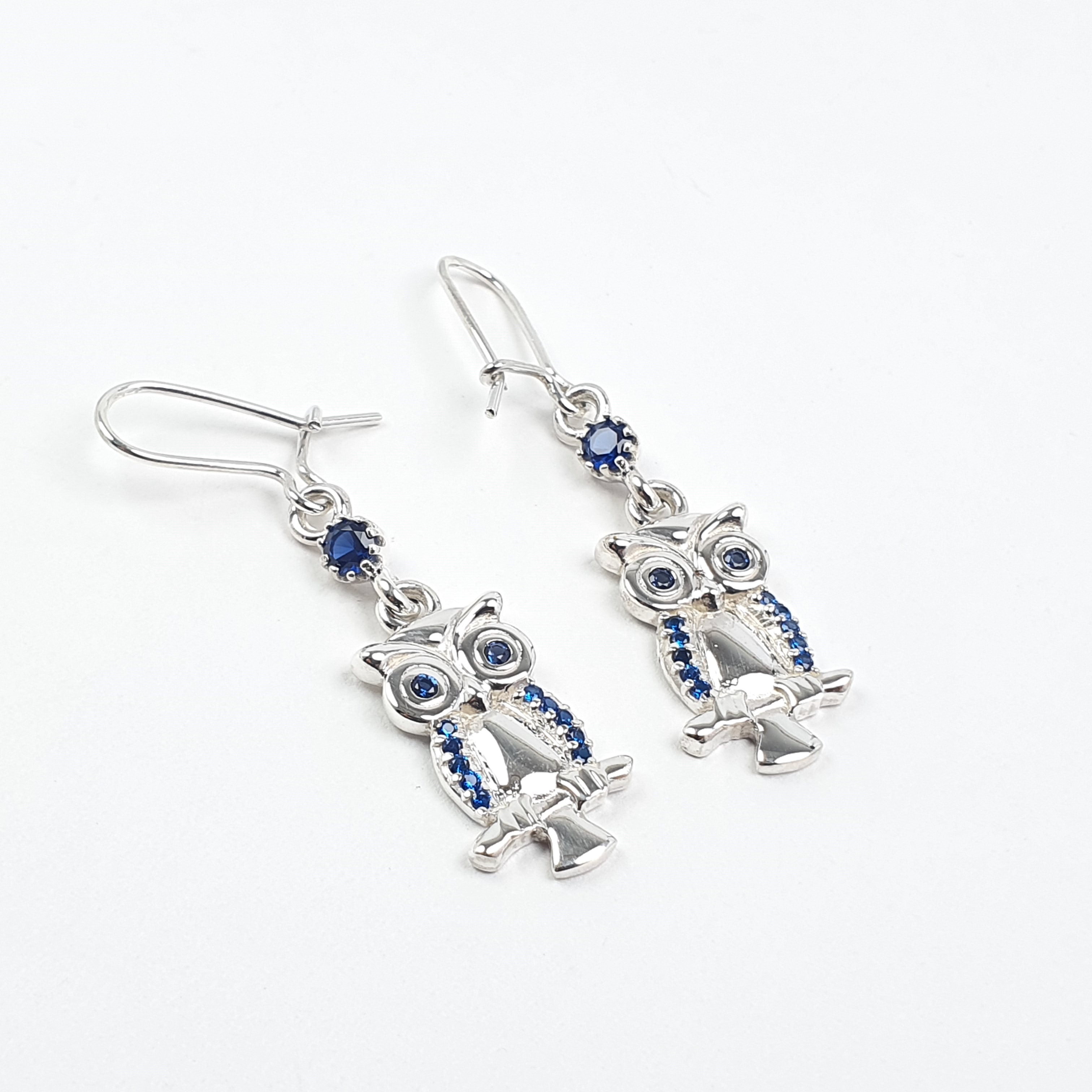 Aretes de Buho en Plata