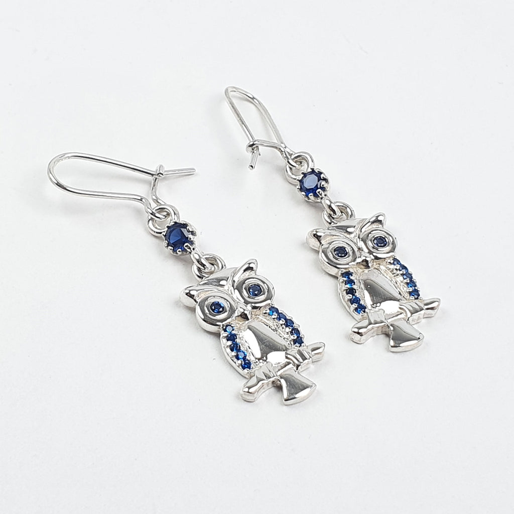 Aretes de Buho en Plata