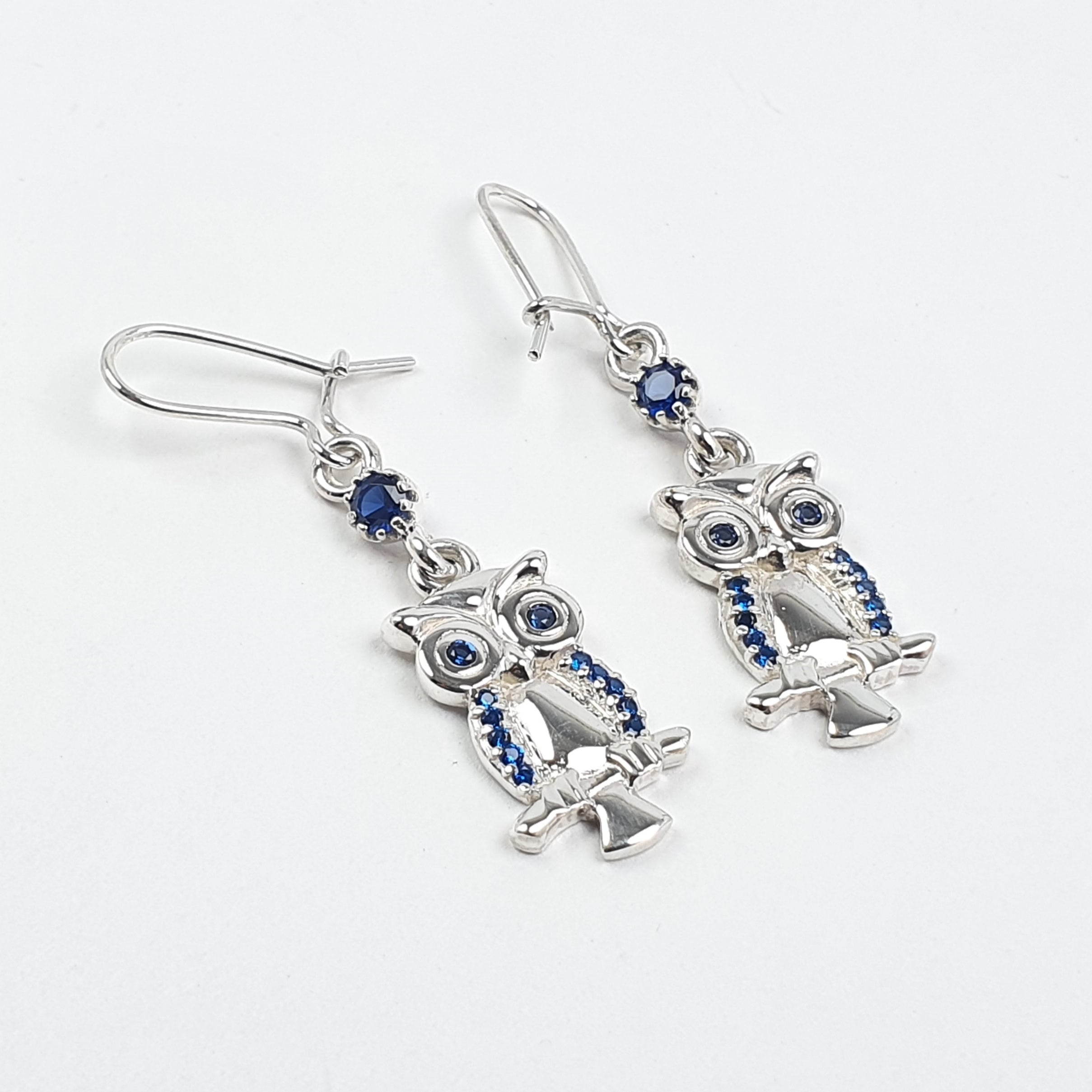 Aretes de Buho en Plata