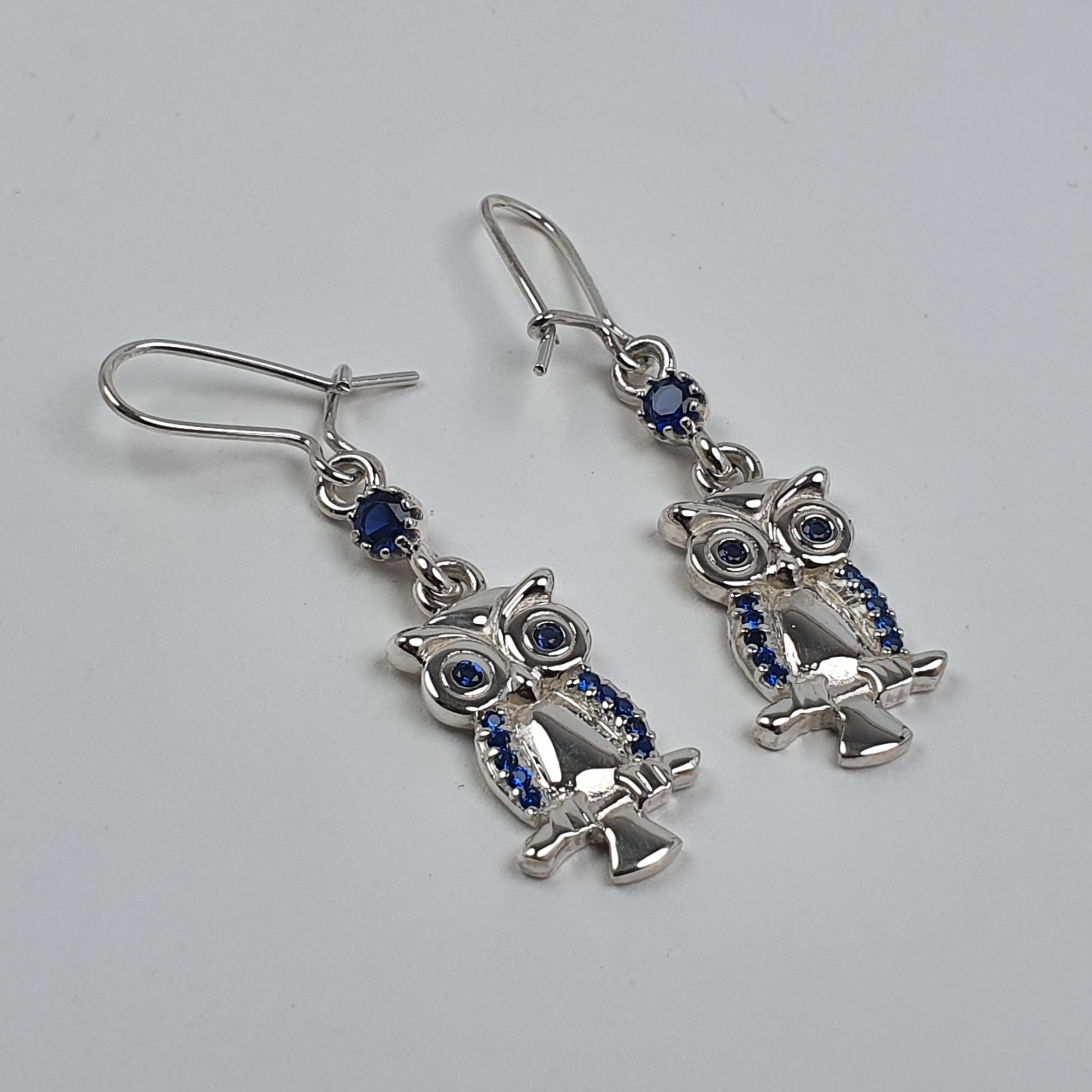 Aretes de Buho en Plata