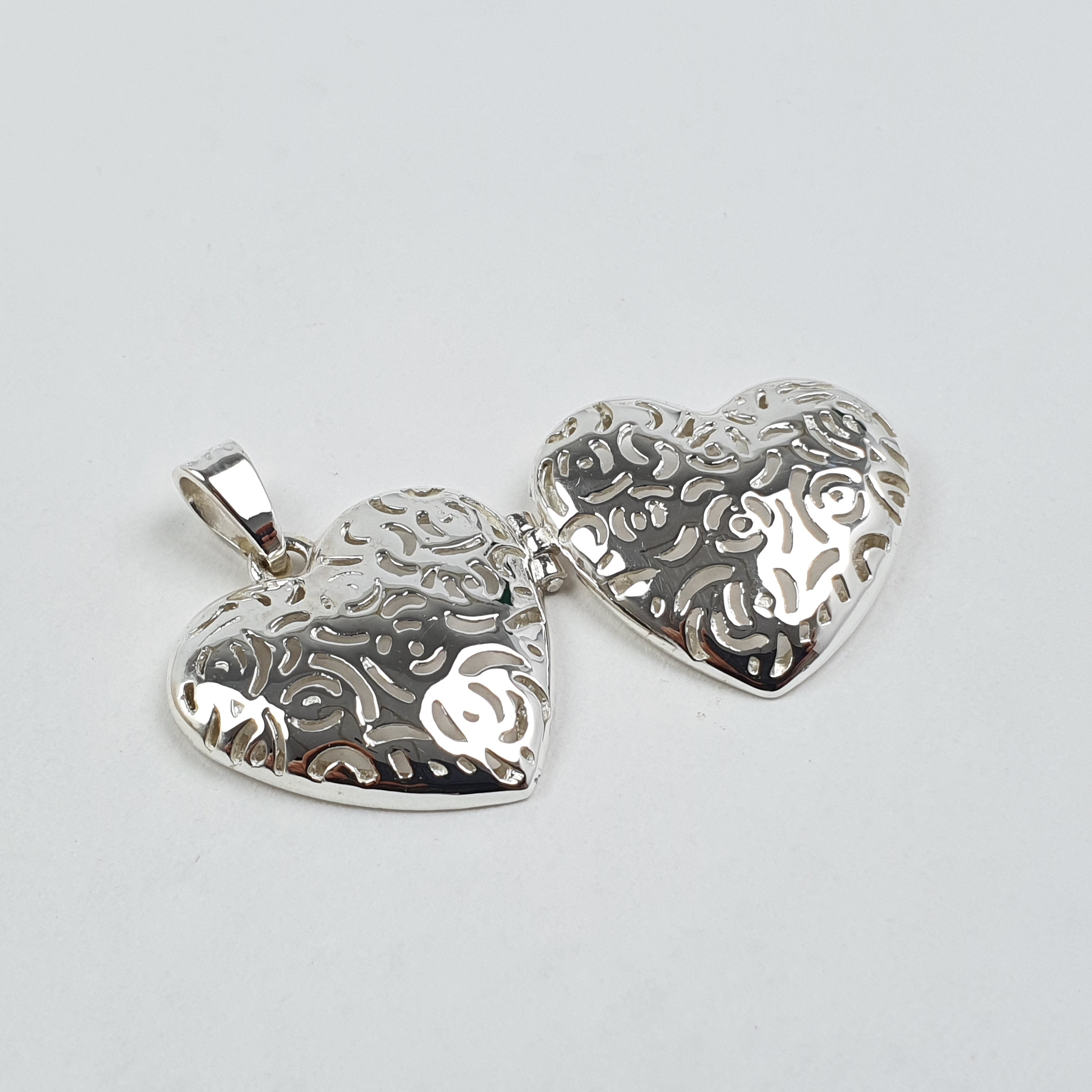 Dije relicario guardapelo portafoto en plata