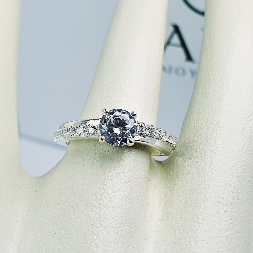 Anillo de Compromiso Plata "Fernanda"