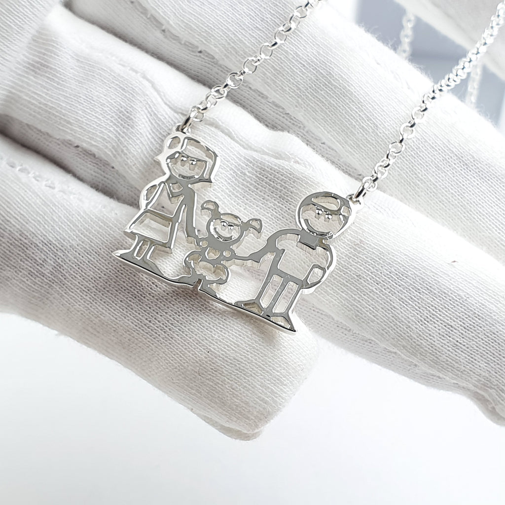 Aretes roseta en plata con piedra