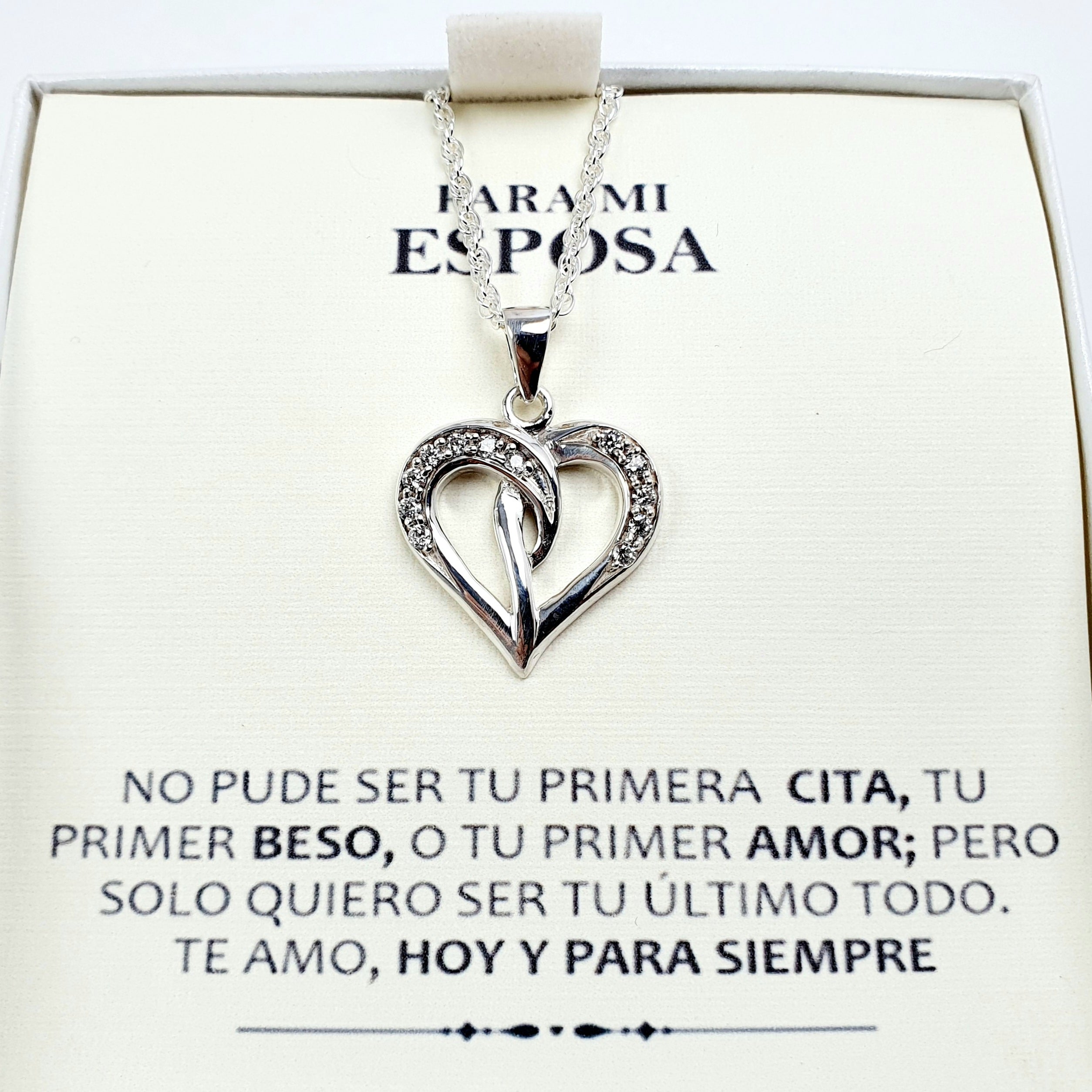 Dije te amo esposa en plata