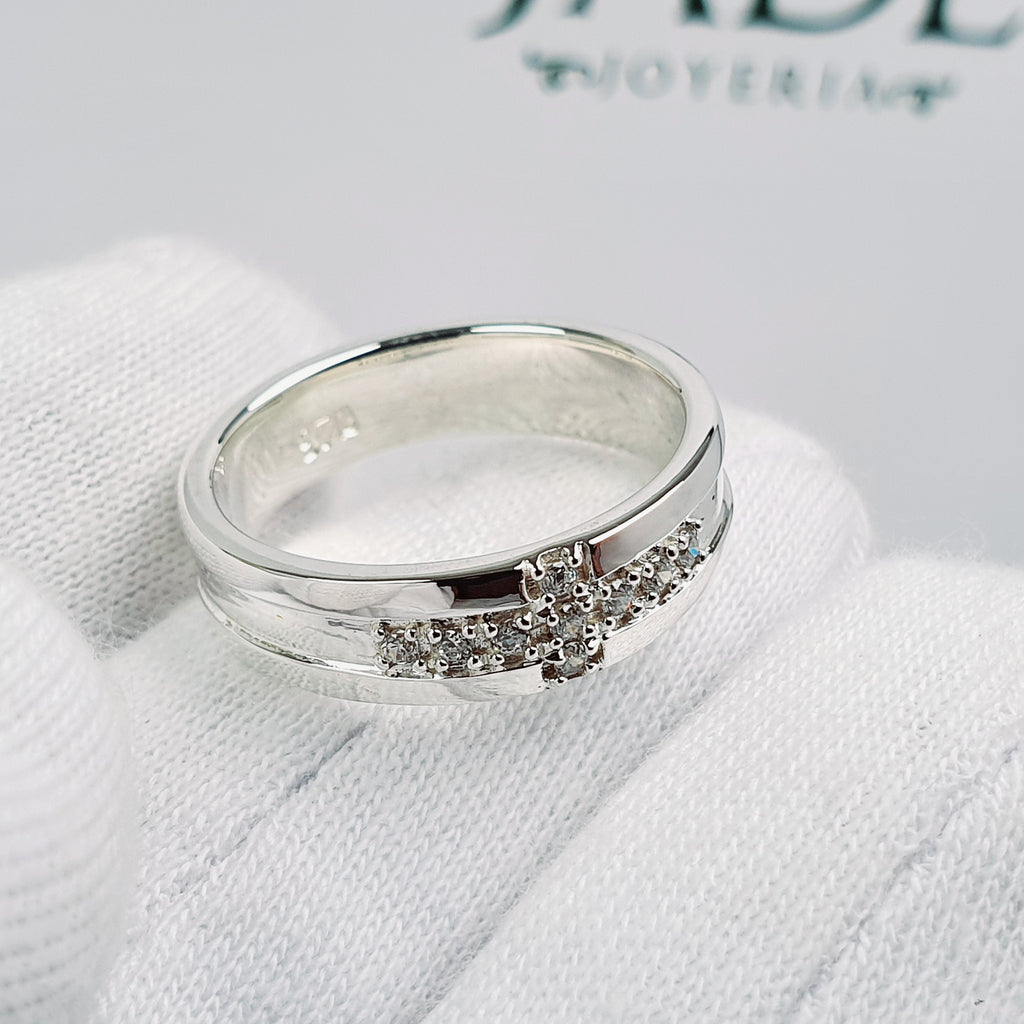 Anillo para Varón con Cruz en Plata
