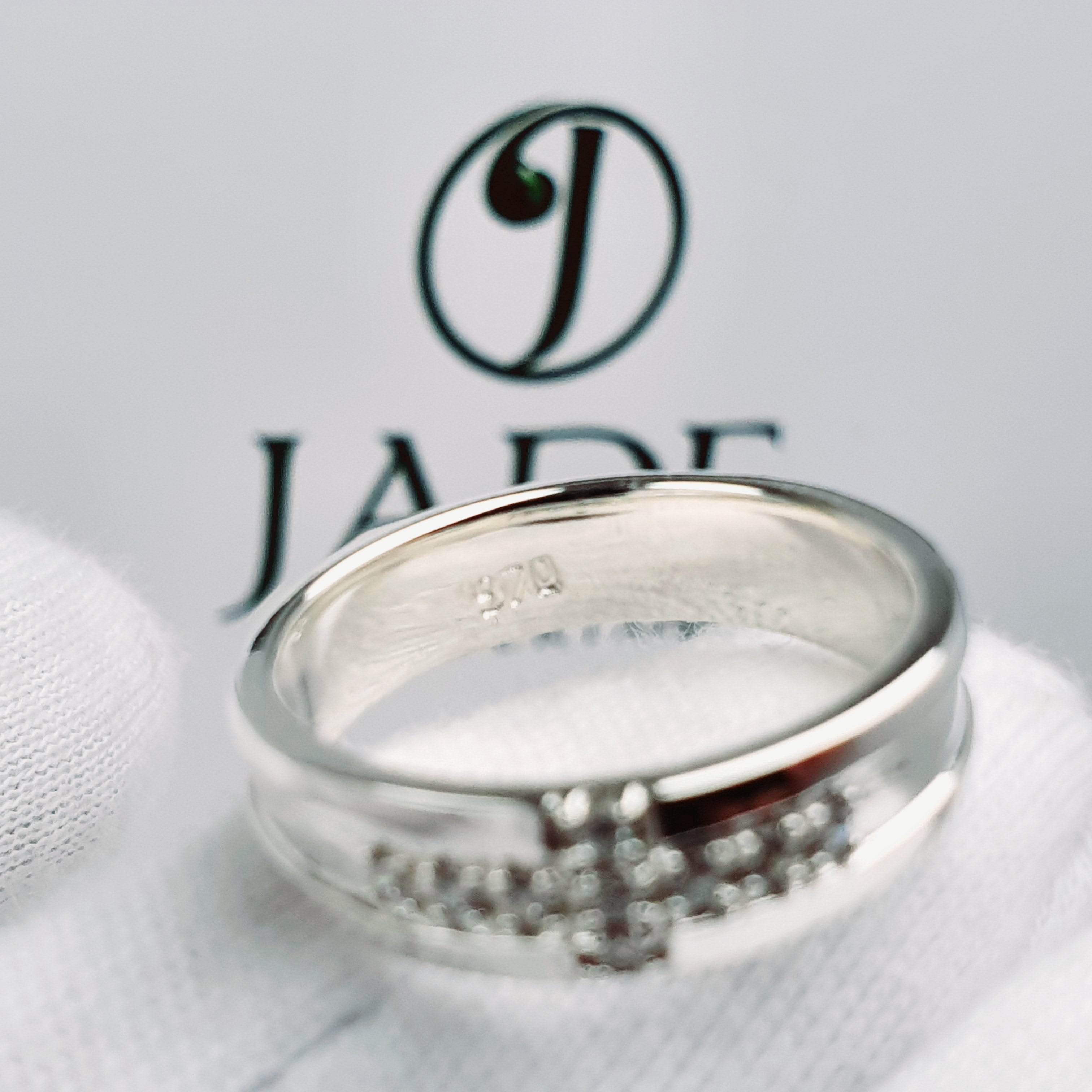 Anillo para Varón con Cruz en Plata