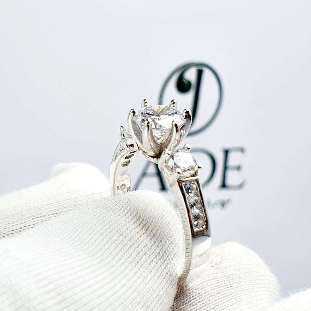 Anillo de Compromiso Plata " Leysi"