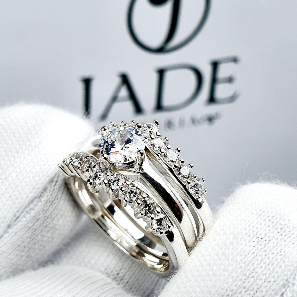 Anillo de Compromiso Plata "Doble Separable"