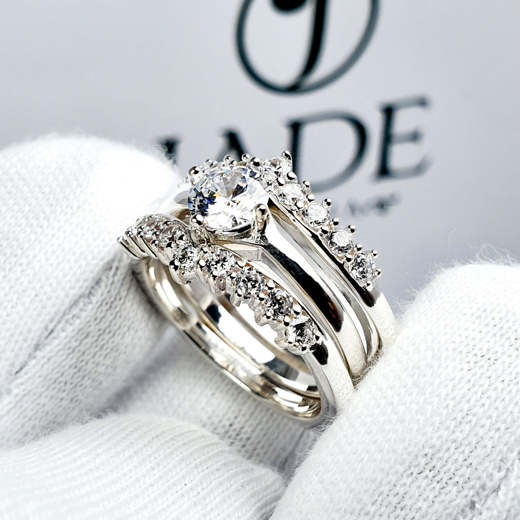 Anillo de Compromiso Plata "Doble Separable"