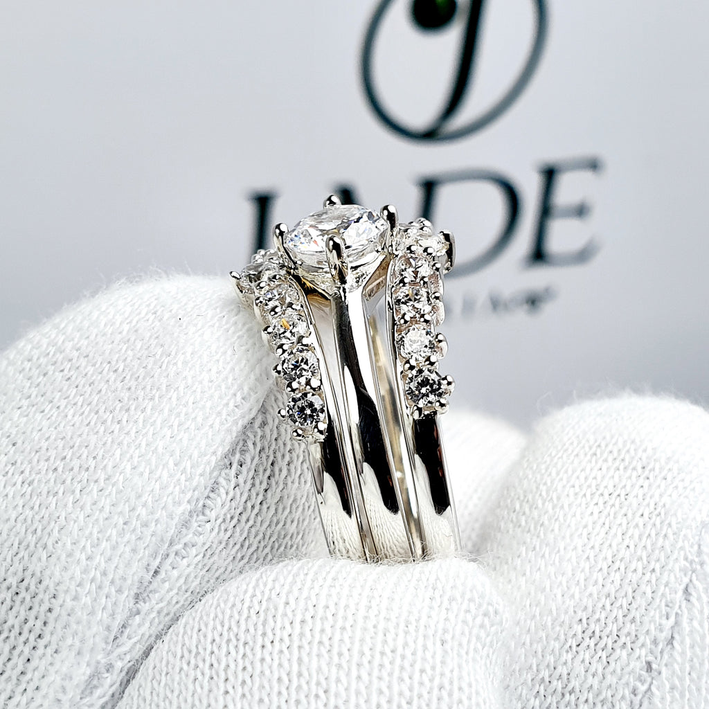 Anillo de Compromiso Plata "Doble Separable"