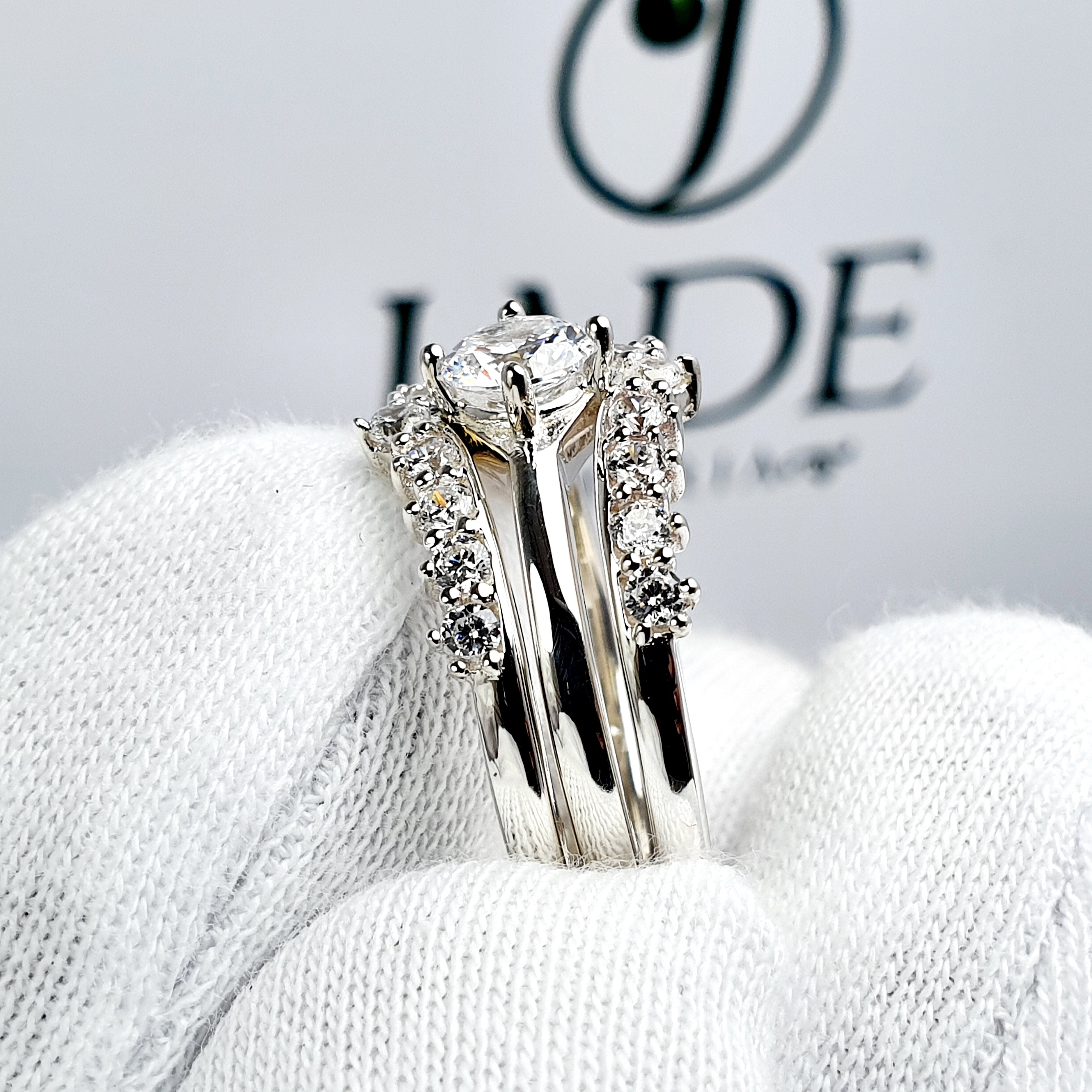 Anillo de Compromiso Plata "Doble Separable"