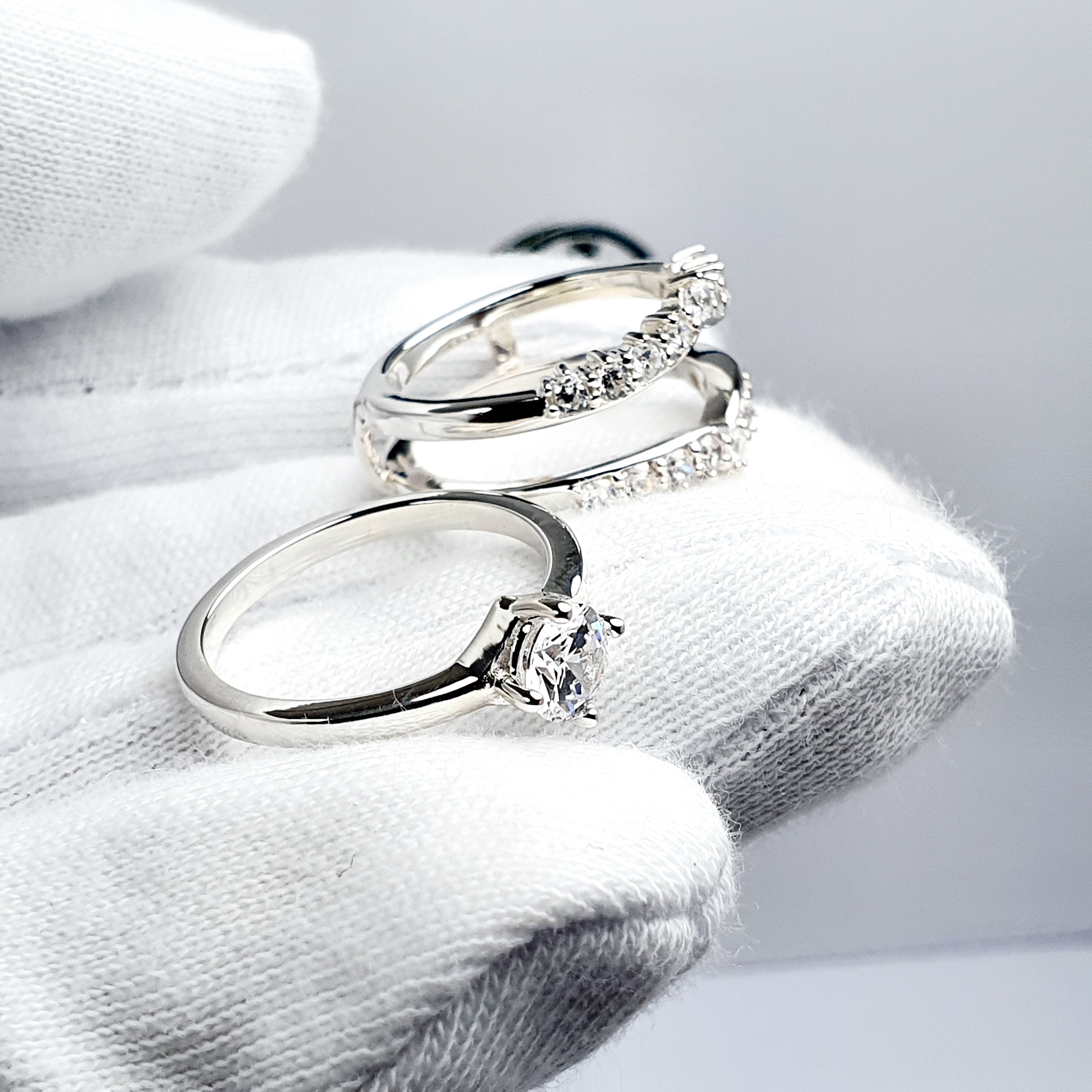 Anillo de Compromiso Plata "Doble Separable"