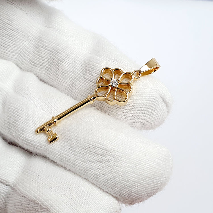 Dije de llave en Oro 18k – Jade18k (vista 2)