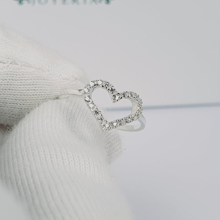 Anillo Brillo de amor en plata – Jade18k (vista 2)