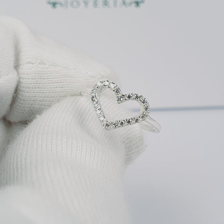 Anillo Brillo de amor en plata – Jade18k