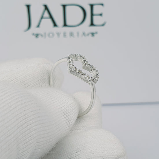 Anillo Brillo de amor en plata – Jade18k (vista 4)