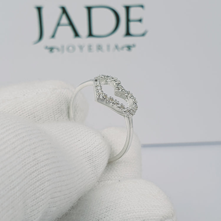 Anillo Brillo de amor en plata – Jade18k (vista 4)