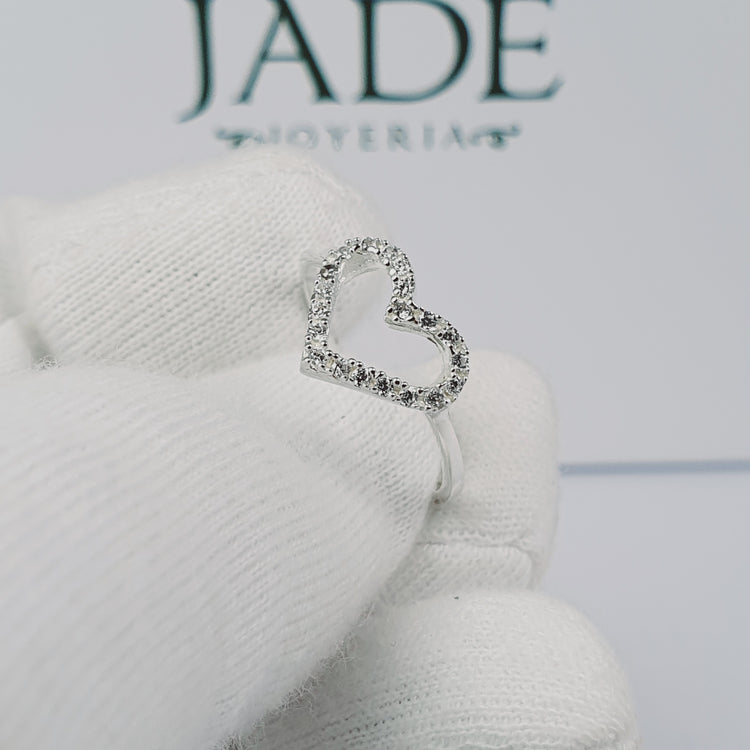 Anillo Brillo de amor en plata – Jade18k (vista 5)
