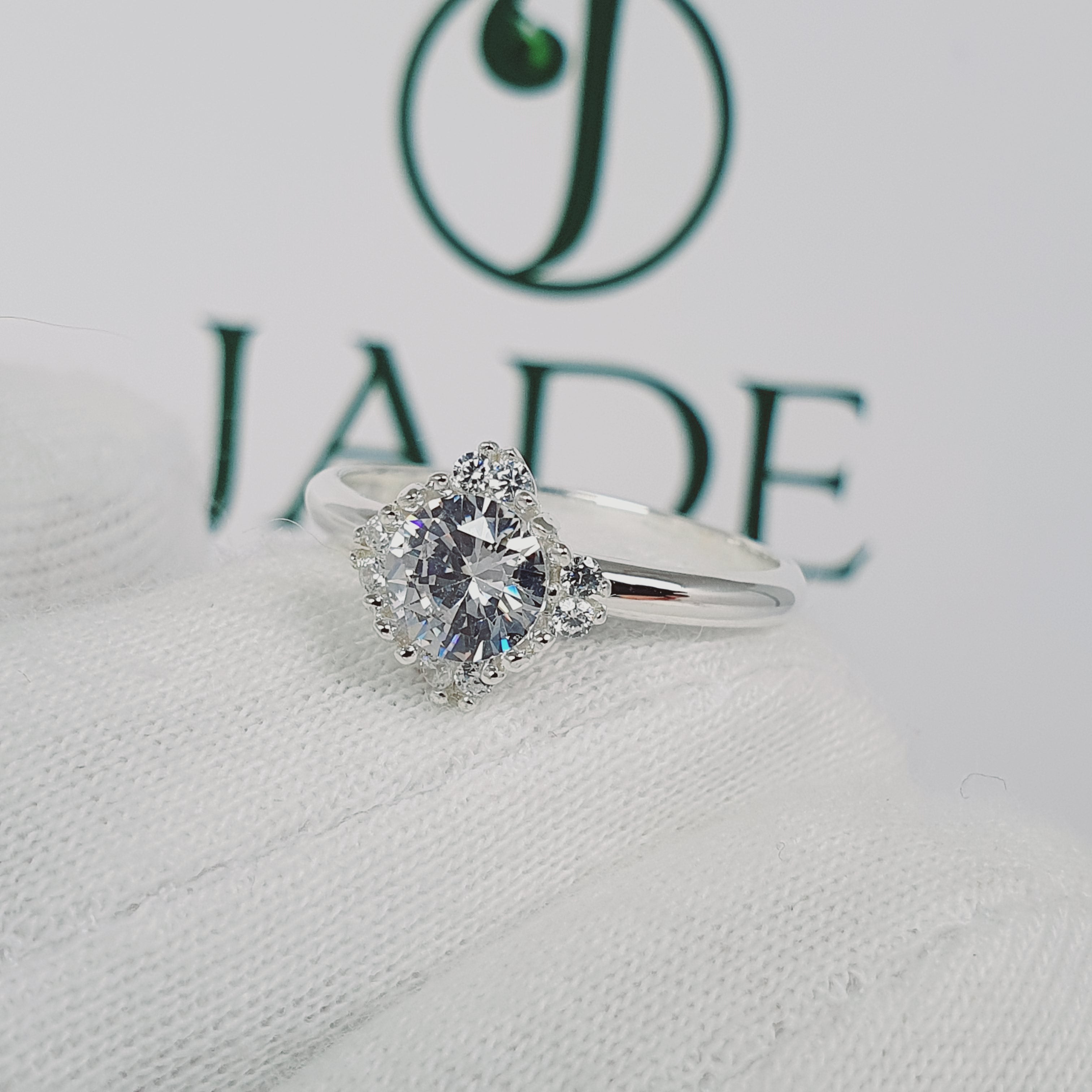 Anillo de Compromiso Plata "Damelia"