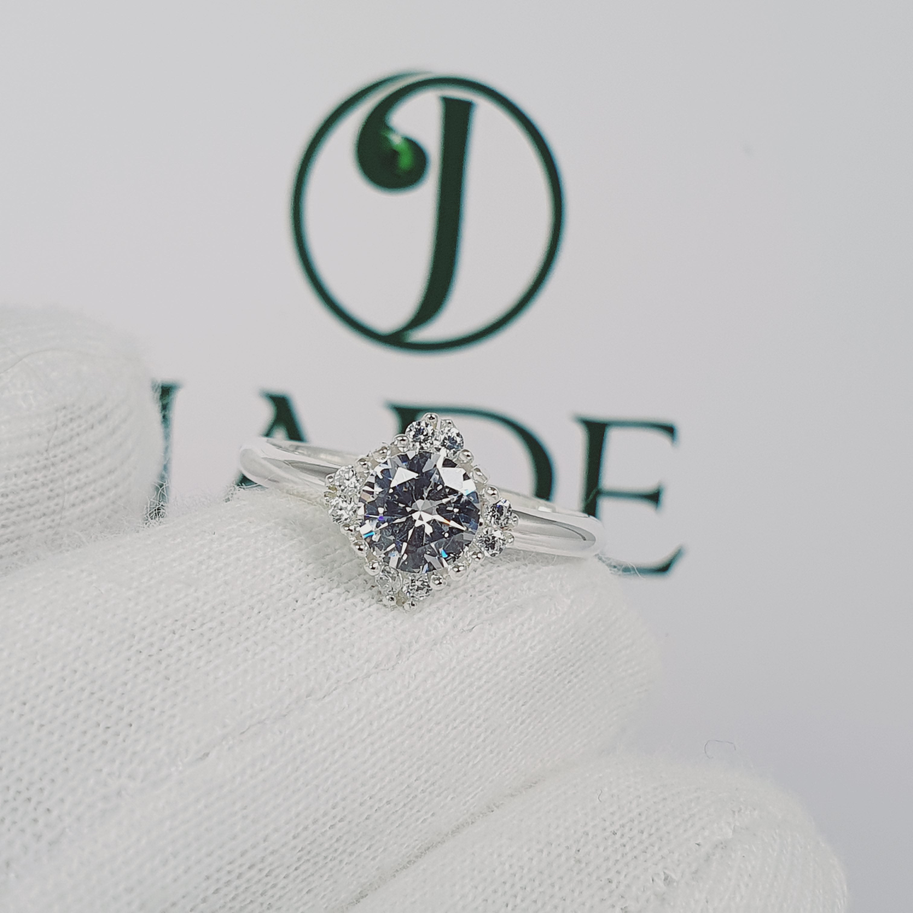 Anillo de Compromiso Plata "Damelia"