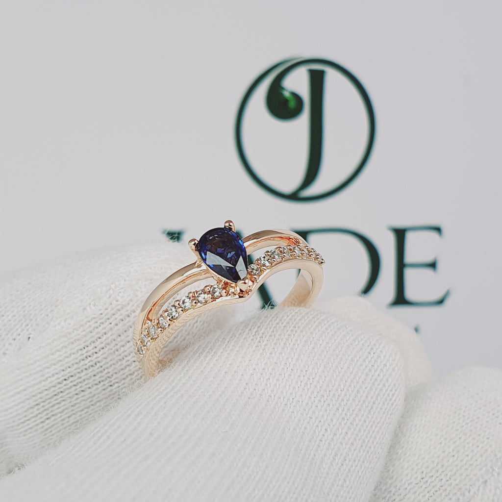 Anillo "Gota Blue"
