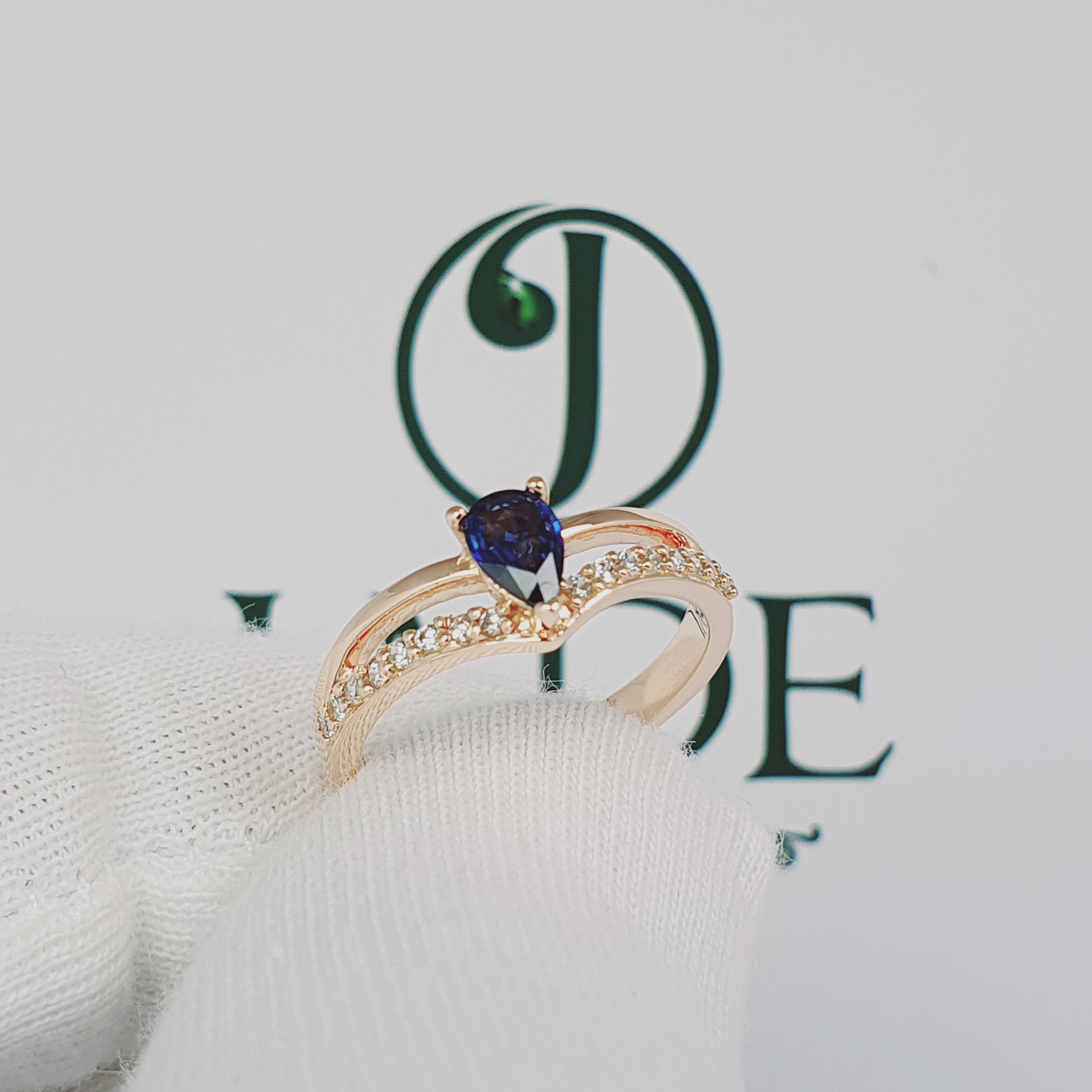 Anillo "Gota Blue"