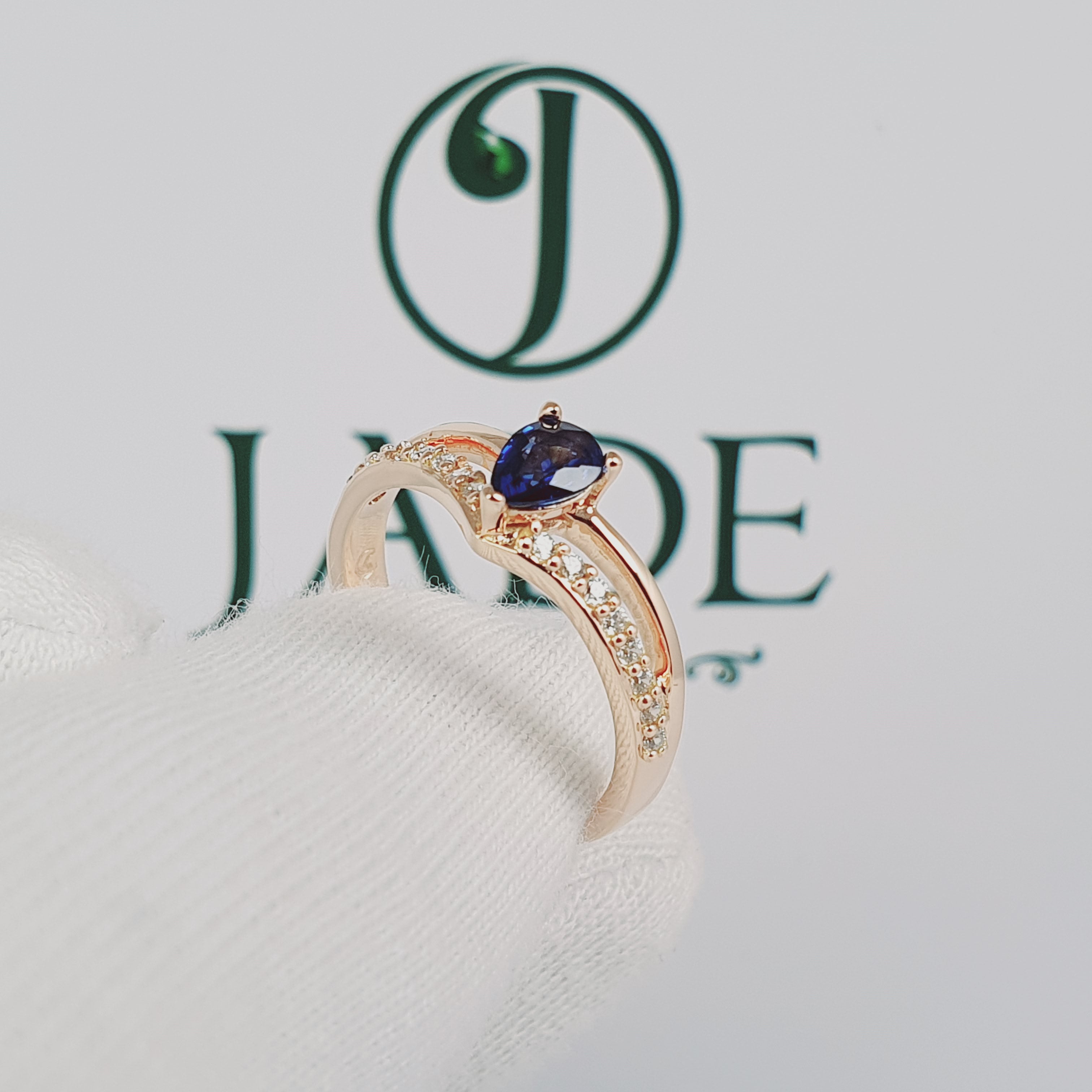 Anillo "Gota Blue"